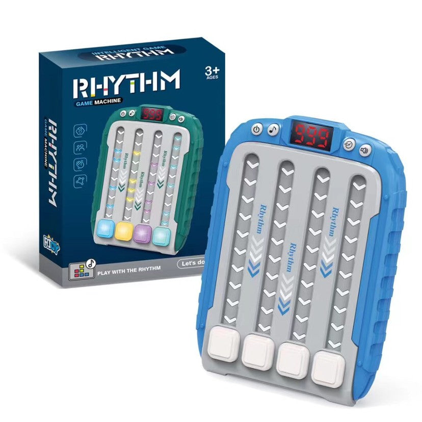 Jucarie Interactiva, Flippy, Joc Rhythm, +3 Ani, din ABS, 6 Niveluri, 15 x 3 x 11 cm, Functie Muzicala, Albastru