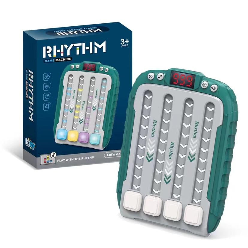 Jucarie Interactiva, Flippy, Joc Rhythm, +3 Ani, din ABS, 6 Niveluri, 15 x 3 x 11 cm, Functie Muzicala, Verde