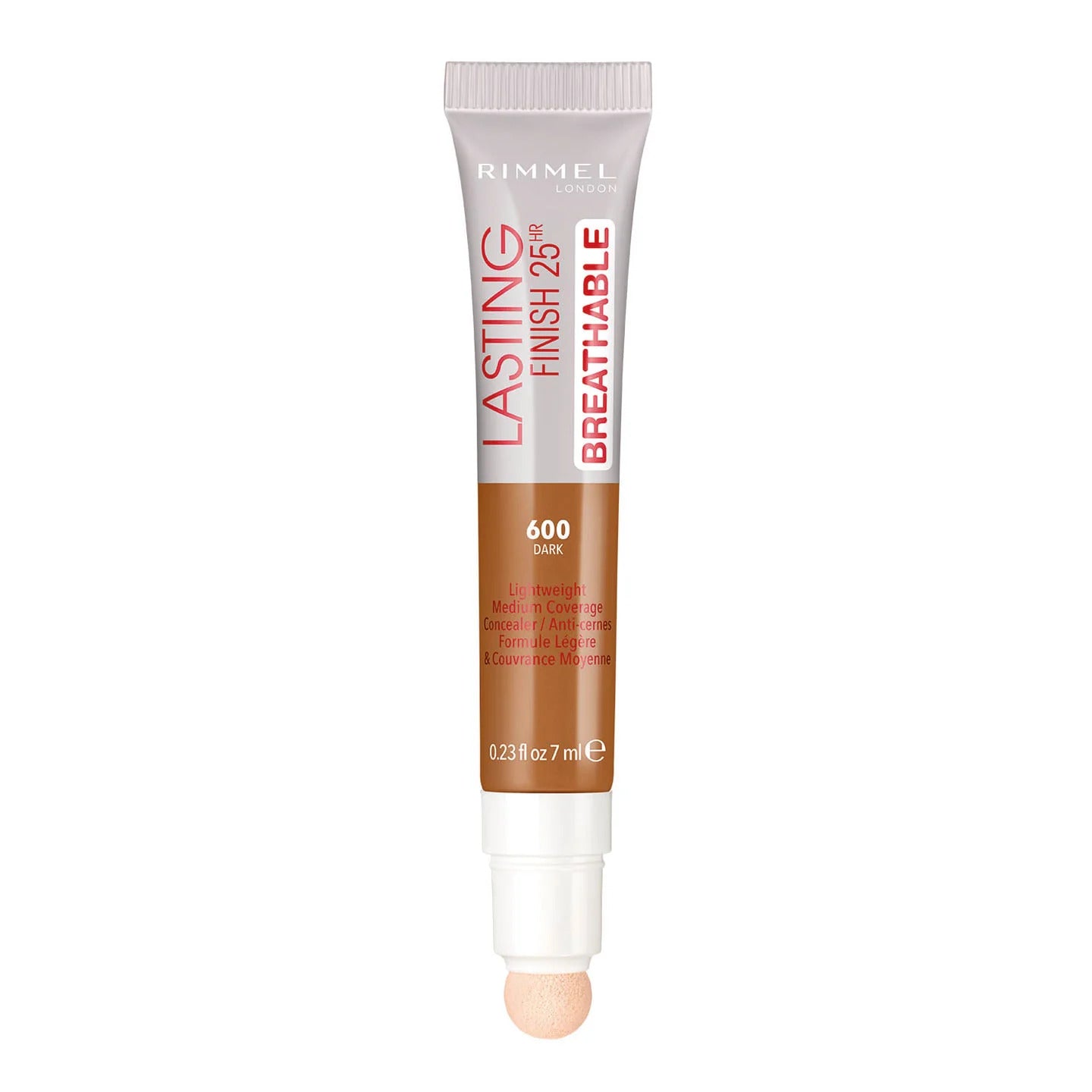 Rimmel London, Lasting Finish, Acoperire medie naturală, Corector cremă, 600, Întunecat, 7 ml - Olmarkt