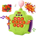 Joc Pop-It Antistres, Flippy, Electronic, 50 de Baloane, Muzica, 2 Moduri de Joc, Nivel Maxim 200, 14.5x13.5x5.7cm,