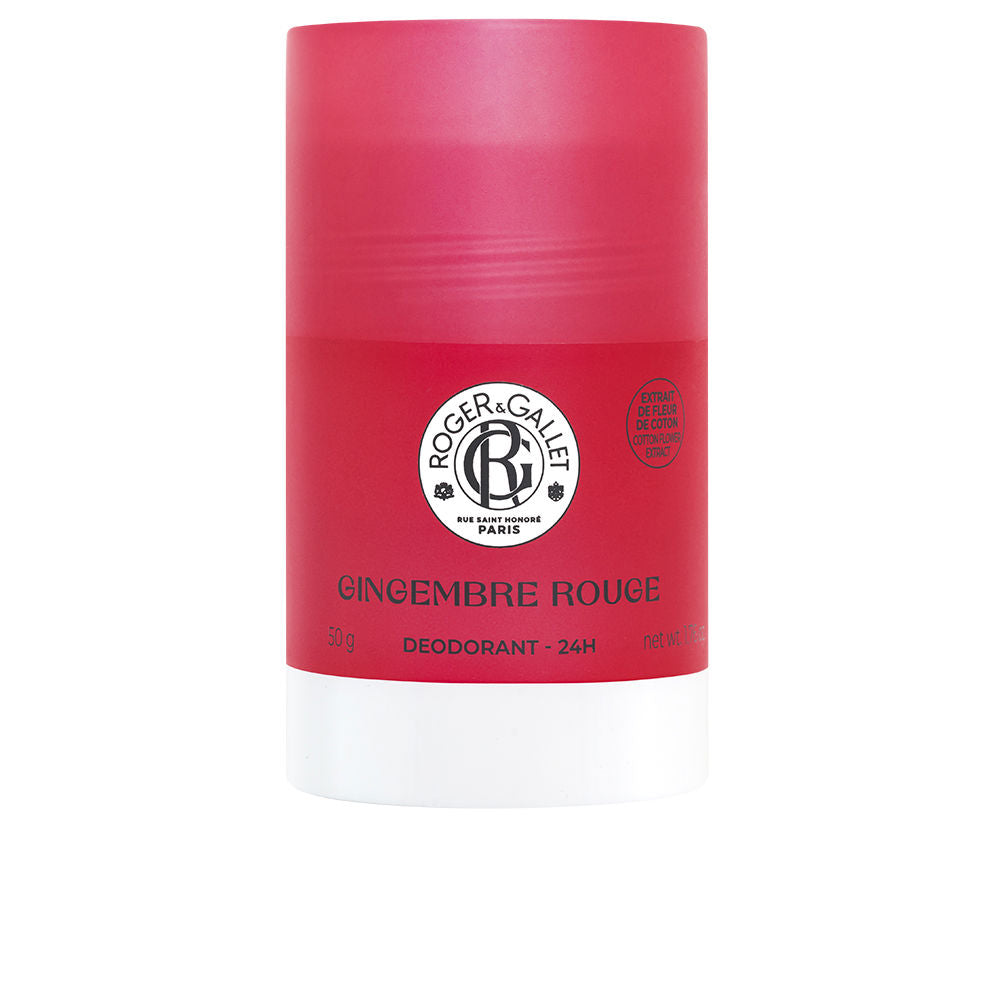 Roger & Gallet, Gingembre Rouge, Protecție 24h, Deodorant stick, Pentru femei, 50 g