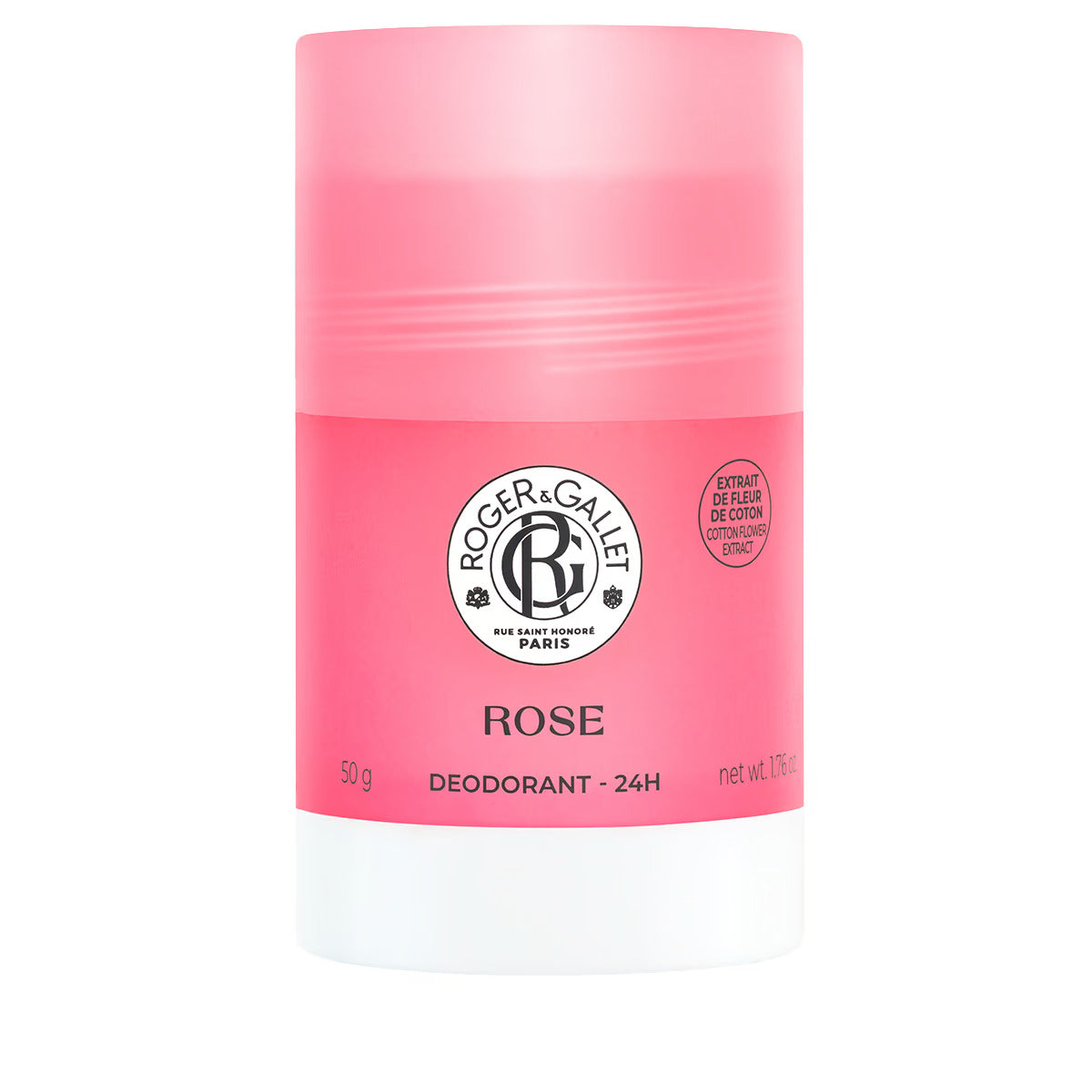 Roger & Gallet, Rose, Protecție 24h, Deodorant stick, Pentru femei, 50 g