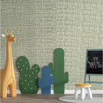 Rola Autoadeziva pentru Perete, Flippy, din Panza, 10 m, Rezistenta la Umezeala, 2.5 mm Grosime, Model Texturat, Verde