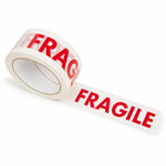 Rola Banda Adeziva Fragile pentru Ambalare si Sigilare Colete Sensibile, Low Noise, Derulare Silentioasa, Aderenta