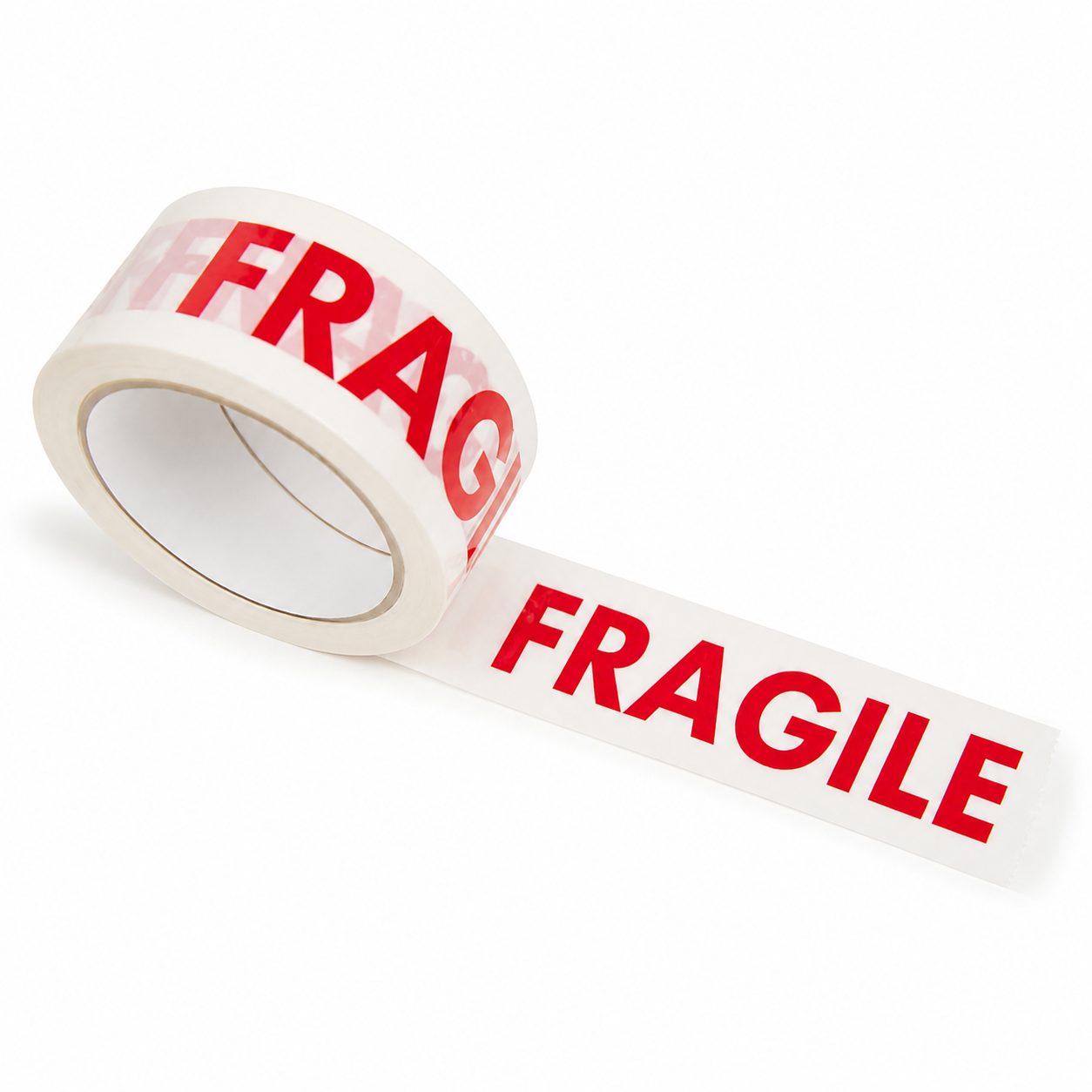 Rola Banda Adeziva Fragile pentru Ambalare si Sigilare Colete Sensibile, Low Noise, Derulare Silentioasa, Aderenta