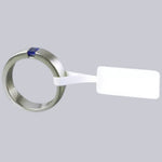 Rola Etichete Bijuterii, Flippy, 1000 et./rola, din Plastic, 90 x 30 mm, Alb