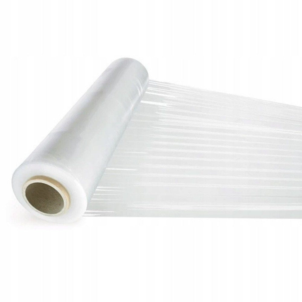 Rola Folie Stretch Transparenta pentru Ambalare Manuala, Protectie si Fixare Colete, Utilizare Depozit si Transport,