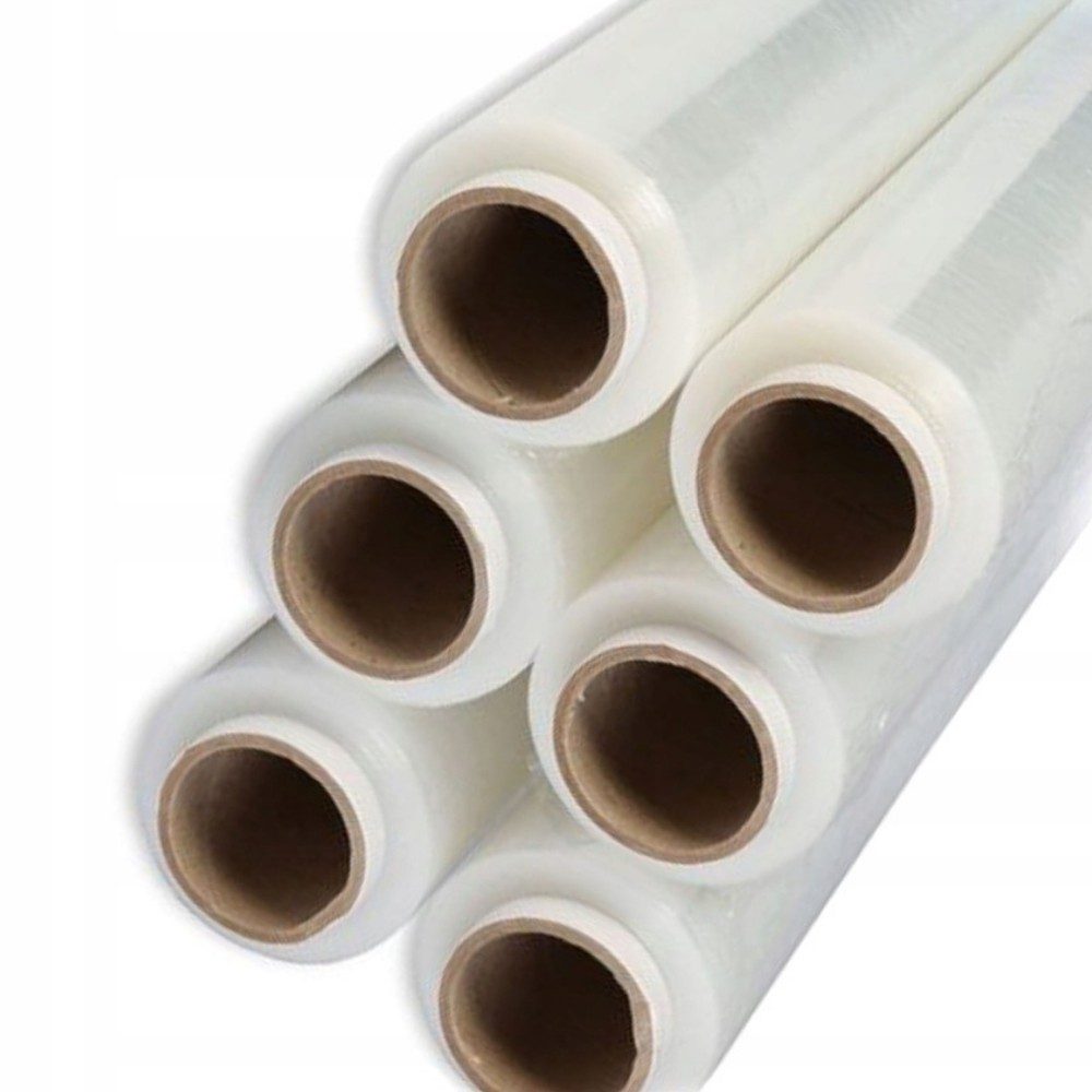 Rola Folie Stretch Transparenta pentru Ambalare Manuala, Protectie si Fixare Colete, Utilizare Depozit si Transport,