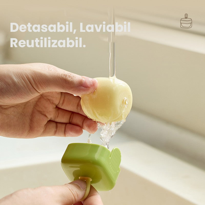 Rola pentru scame, Flippy, Indreptator de Scame Laviabila, forma de Cub din plastic, Portabil si Dragut 6 x 4.3 x 4.3