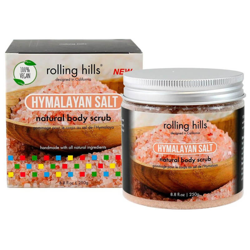 Rolling Hills, Himalayan Salt, Elimină impuritățile, Exfoliant pentru corp, 250 g - Olmarkt