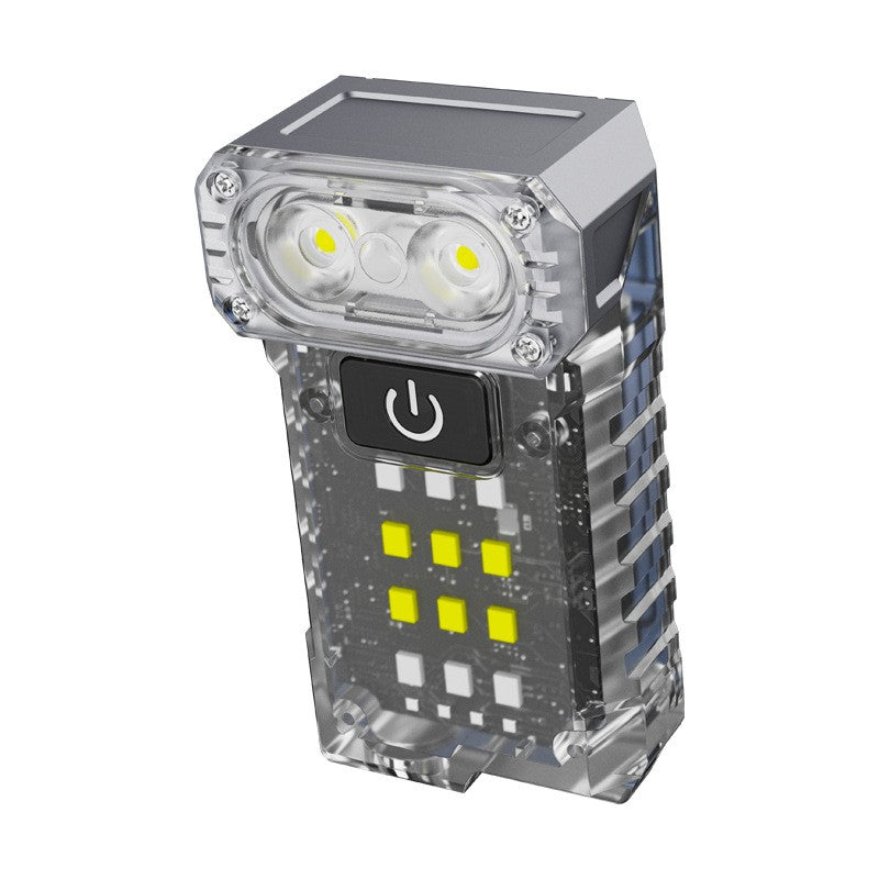 Lanterna UV LED Portabila, Flippy, Incarcare USB Tip C, Raza 50 m, 5W, 3 Culori de Lumina, 1200 mAh, 8 x 2 x 4.2 cm,
