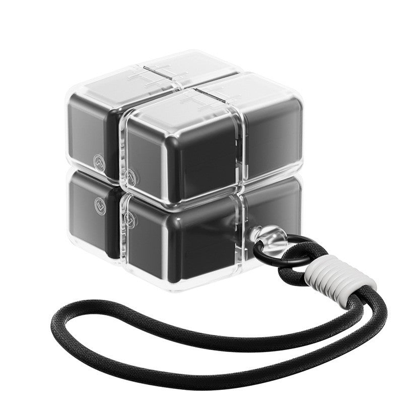 Cutie pentru Medicamente, Flippy, Model Rubik' Cube, cu Curea de Agatare, Dozator Portabil de Medicamente, Dispenser
