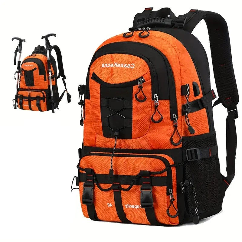 Rucsac Multifunctional de Alpinism, Flippy, Capacitate 36-55 L, de Calatorie, Impermeabil, Slot USB Incarcare Telefon,