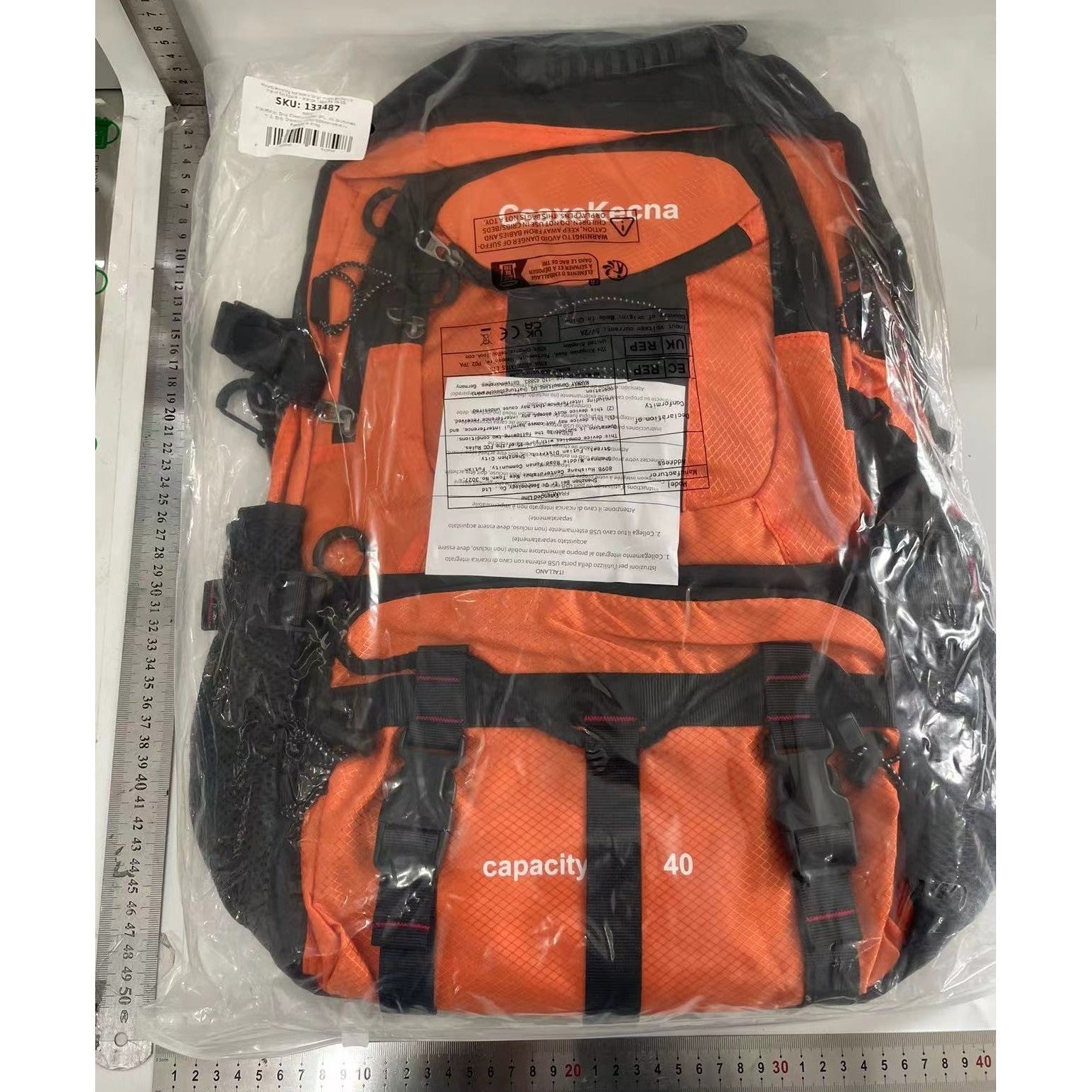 Rucsac Multifunctional de Alpinism, Flippy, Capacitate 36-55 L, de Calatorie, Impermeabil, Slot USB Incarcare Telefon,
