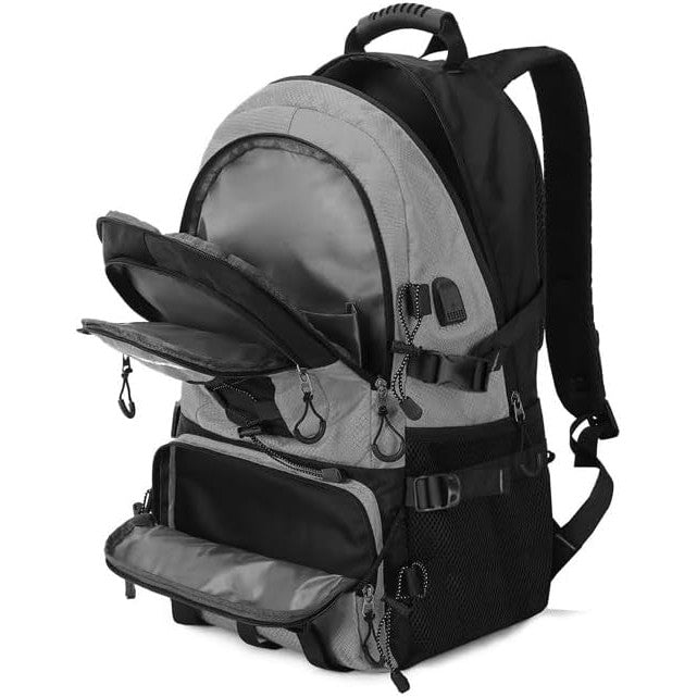 Rucsac Multifunctional de Alpinism, Flippy, Capacitate 36-55 L, de Calatorie, Impermeabil, Slot USB Incarcare Telefon,