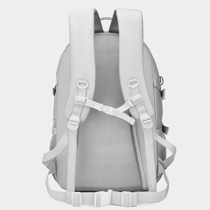 Rucsac Multifunctional pentru Calatorie, Flippy, pentru Alpinism, Voiaj, Drumetii, din Panza Oxford, 34x16x52 cm, Alb