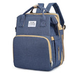 Rucsac Multifunctional pentru Mamici, Flippy, cu Patut Pliabil si Baza de Schimbat, Rezistent la Apa, Capacitate Mare,