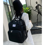 Rucsac Multifunctional pentru Mamici, Flippy, cu Patut Pliabil si Baza de Schimbat, Rezistent la Apa, Capacitate Mare,