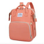 Rucsac Multifunctional pentru Mamici, Flippy, cu Patut Pliabil si Baza de Schimbat, Rezistent la Apa, Capacitate Mare,