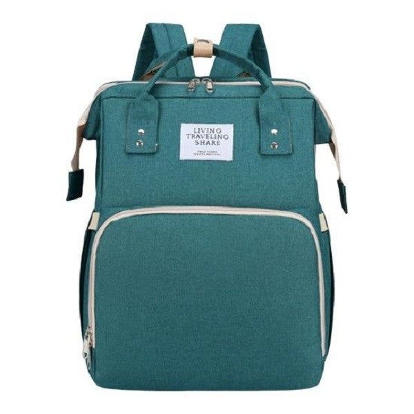 Rucsac Multifunctional pentru Mamici, Flippy, cu Patut Pliabil si Baza de Schimbat, Rezistent la Apa, Capacitate Mare,