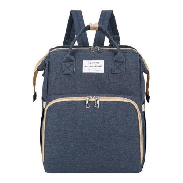 Rucsac Multifunctional pentru Mamici, Flippy, cu Patut Pliabil si Baza de Schimbat, Rezistent la Apa, Capacitate Mare,