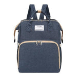 Rucsac Multifunctional pentru Mamici, Flippy, cu Patut Pliabil si Baza de Schimbat, Rezistent la Apa, Capacitate Mare,