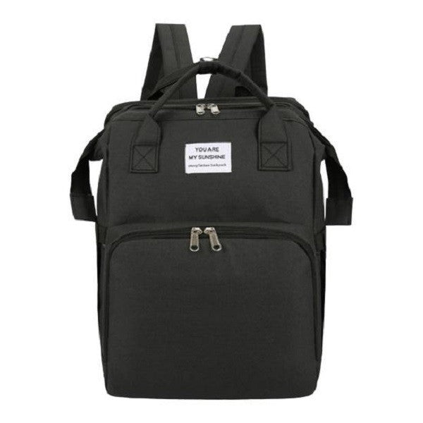 Rucsac Multifunctional pentru Mamici, Flippy, cu Patut Pliabil si Baza de Schimbat, Rezistent la Apa, Capacitate Mare,