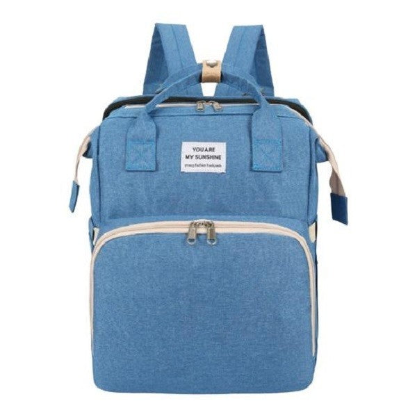 Rucsac Multifunctional pentru Mamici, Flippy, cu Patut Pliabil si Baza de Schimbat, Rezistent la Apa, Capacitate Mare,