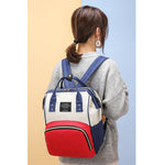 Rucsac Multifunctional pentru Mamici, Flippy, din Panza Oxford, Compartimentare Multipla, Impermeabil, 43 x 18 x 26 cm,