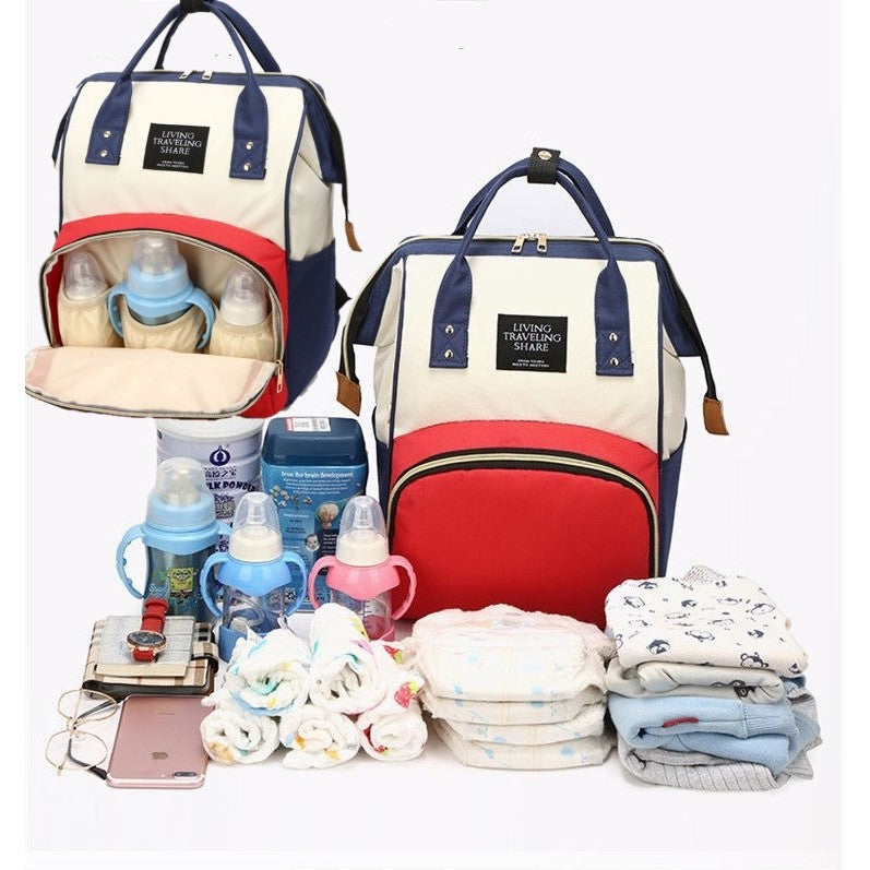 Rucsac Multifunctional pentru Mamici, Flippy, din Panza Oxford, Compartimentare Multipla, Impermeabil, 43 x 18 x 26 cm,
