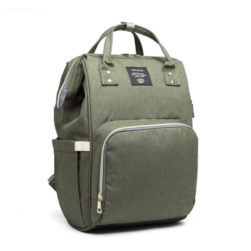 Rucsac Multifunctional pentru Mamici, Flippy, din Panza Oxford, Compartimentare Multipla, Impermeabil, 43 x 18 x 26 cm,