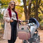 Rucsac Multifunctional pentru Mamici, Flippy, din Panza Oxford, Compartimentare Multipla, Impermeabil, 43 x 18 x 26 cm,