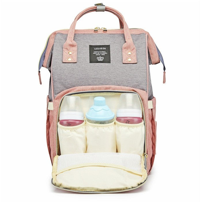 Rucsac Multifunctional pentru Mamici, Flippy, din Panza Oxford, Compartimentare Multipla, Impermeabil, 43 x 18 x 26 cm,