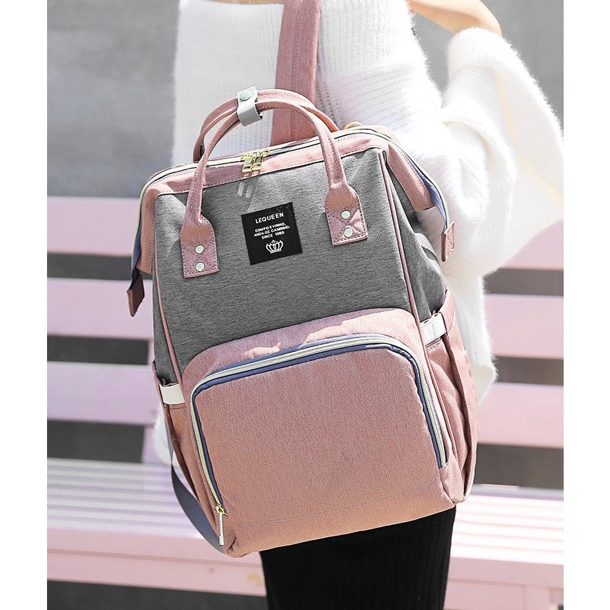 Rucsac Multifunctional pentru Mamici, Flippy, din Panza Oxford, Compartimentare Multipla, Impermeabil, 43 x 18 x 26 cm,