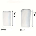 Sac Cilindric pentru Spalare Incaltaminte, Flippy, Dimensiuni Mari, pentru Masina de Spalat, 35x21x5 cm, Alb