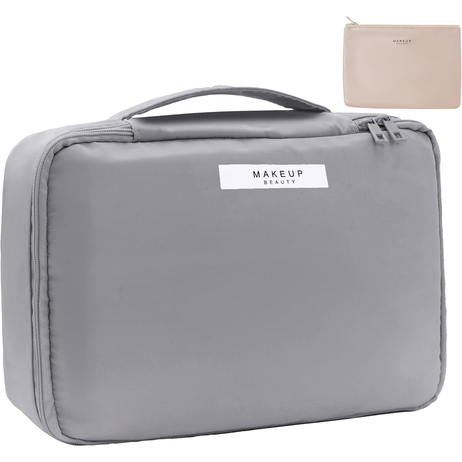 Geanta de Calatorie, Flippy, pentru Cosmetice si Articole de Toaleta, Material Impermeabil, 2 in 1, Portfard Interior