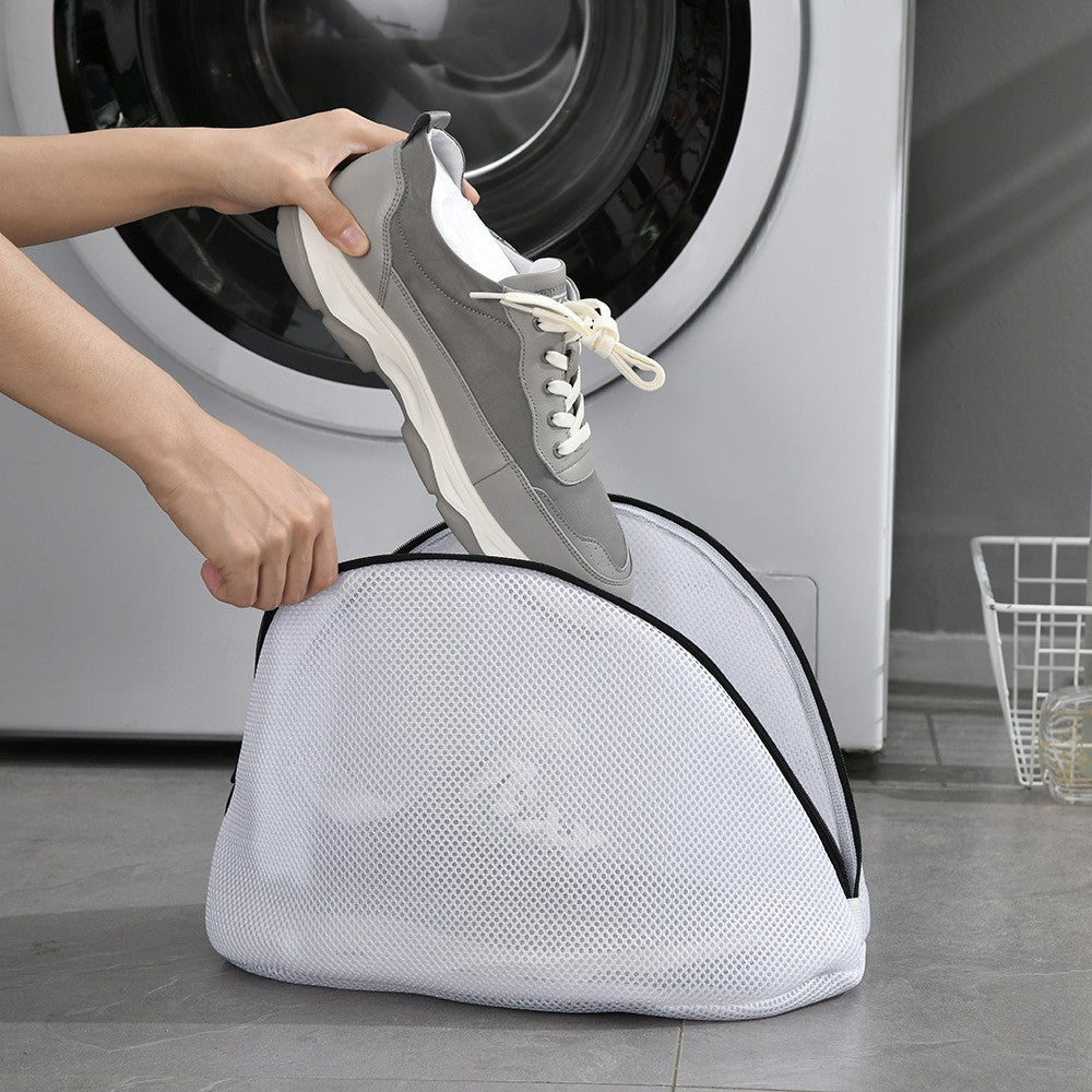 Sac pentru spalare si uscare incaltaminte Flippy, compatibil cu masina de spalat, material rezistent, 42 x 24 x 24 cm,
