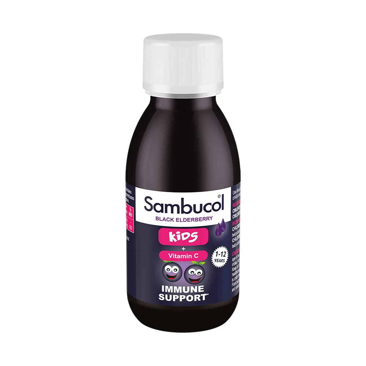 Sambucol, Kids, Socul negru și vitamina C, Susțineți sistemul imunitar, Sirop, 120 ml