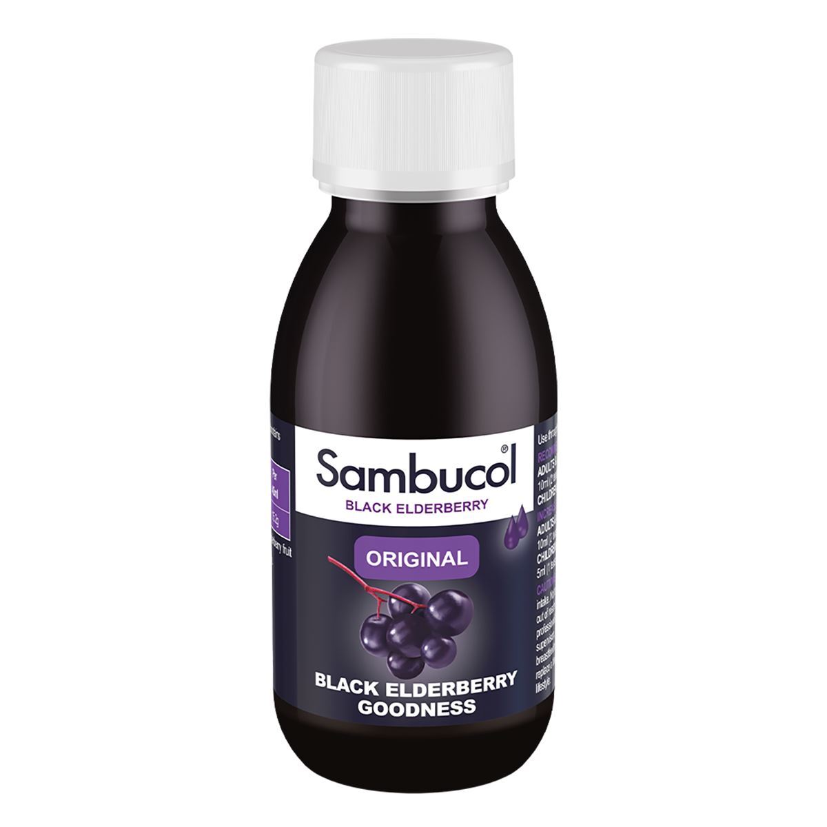 Sambucol, Original, Extract de soc negru, Susțineți sistemul imunitar, Sirop, 120 ml