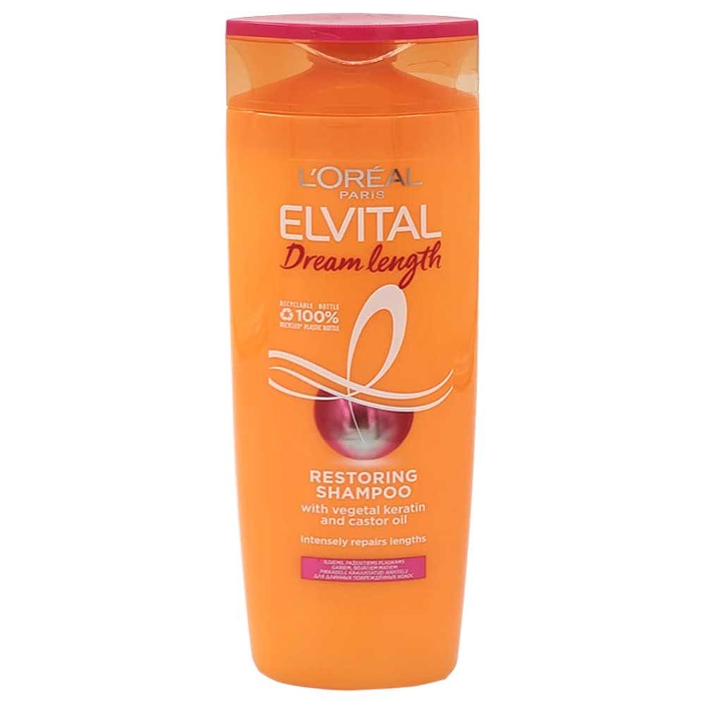 Sampon, Elseve, 400 ml Dream Long Reparator Keratina Vitamine Ulei de Ricin