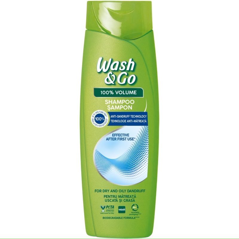 Sampon, WASH&GO, Antimatreata, 360 ml