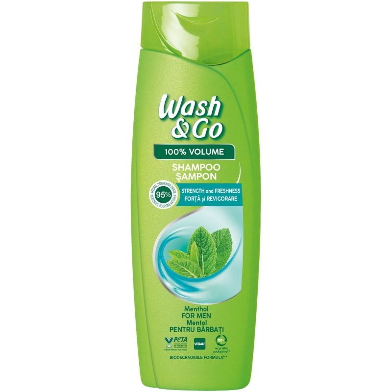 Sampon, Wash si Go, 360 ml Menthol Men