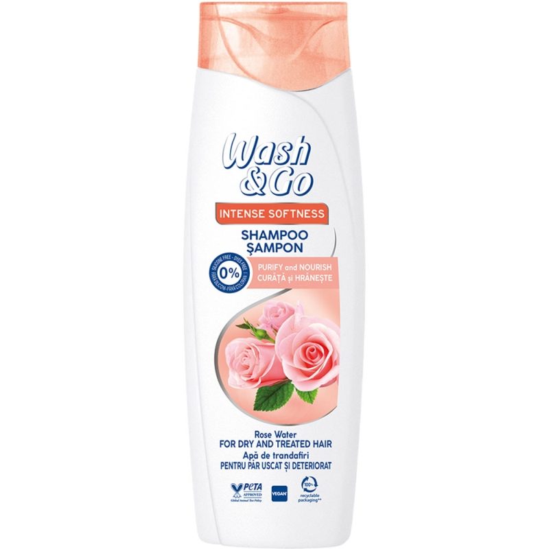 Sampon, Wash si Go, 360 ml Trandafir