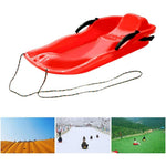 Sanie, Flippy, din Plastic, +3 Ani, 87 x 40 x 17.5 cm, cu Frana si Franghie, pentru Adulti si Copii, Rosu