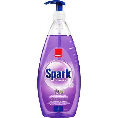 Detergent pentru Vase, SANO, Spark Lavanda, 1 L