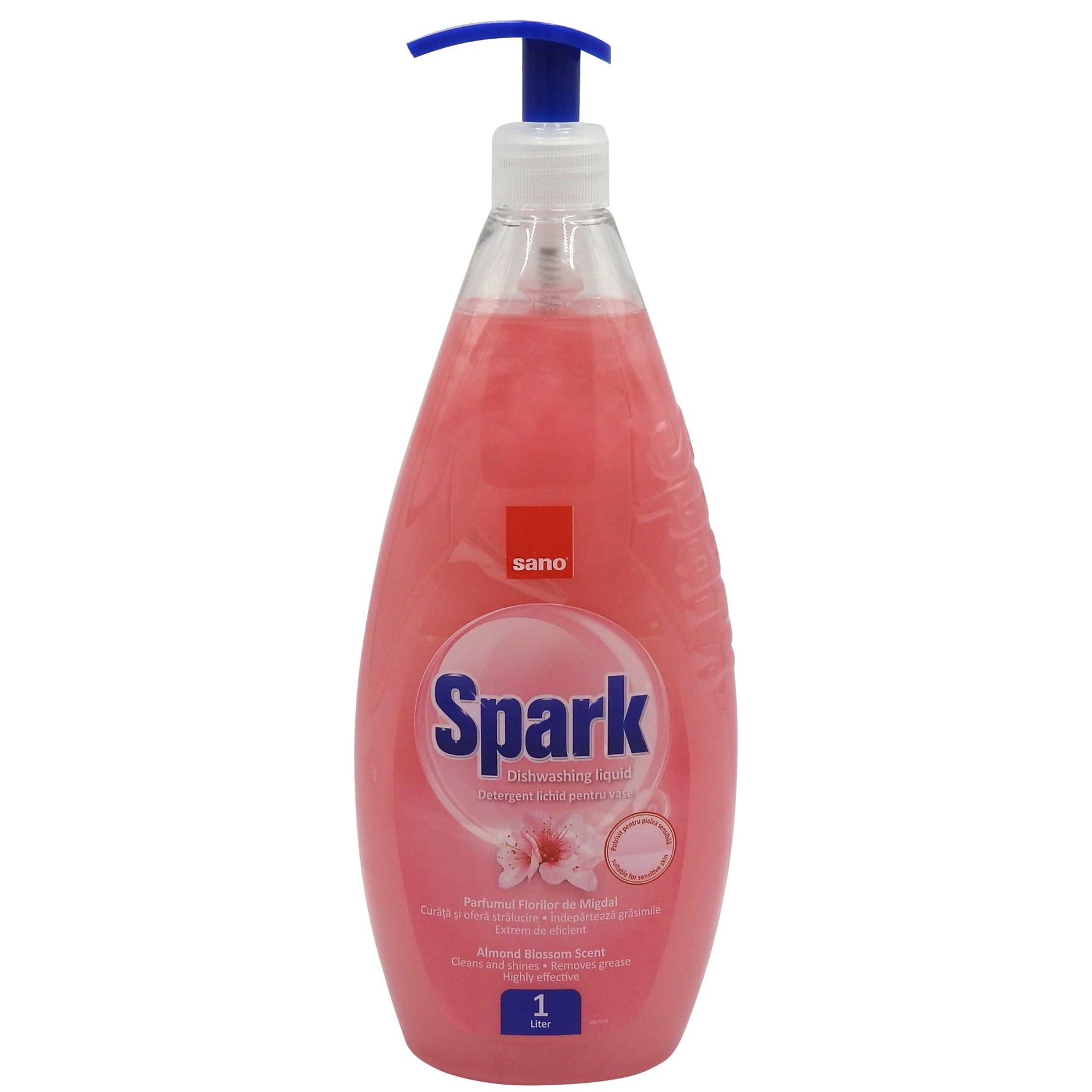 Detergent pentru Vase, SANO, Spark Migdale, 1 L