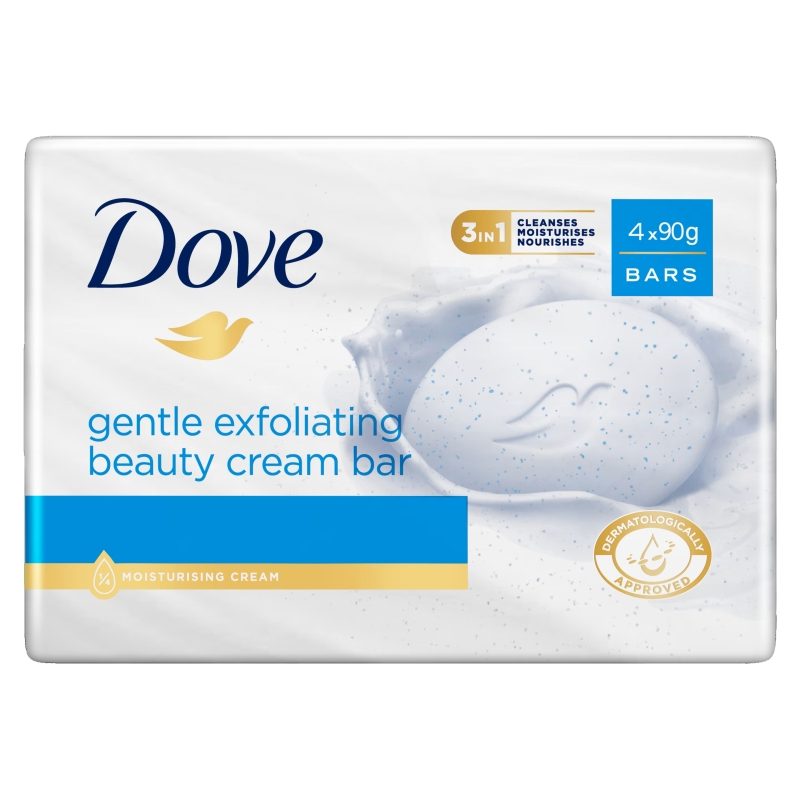 Sapun, Dove, 4 X 90 g Gentle Exfoliating