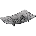 Savoniera din Plastic Flippy, 11 x 8 cm, cu Scurgere Apa, Design Modern, Gri