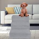 Scara pentru Animale de Companie, Flippy, Universal, Detasabil, 3 Trepte, 45x35x30 cm, Gri