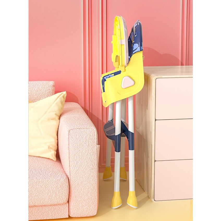 Scaun de Masa 2in1, Flippy, pentru Copii de la 6 luni - 5 Ani, Inaltime Reglabila, Centura in 5 Puncte, Tava de Masa,